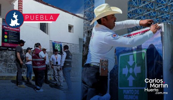 Refuerza Gobierno de Puebla acciones preventivas ante actividad del volcán Popocatépetl