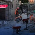 Rehabilita Gobierno del Estado el atrio de la Catedral poblana