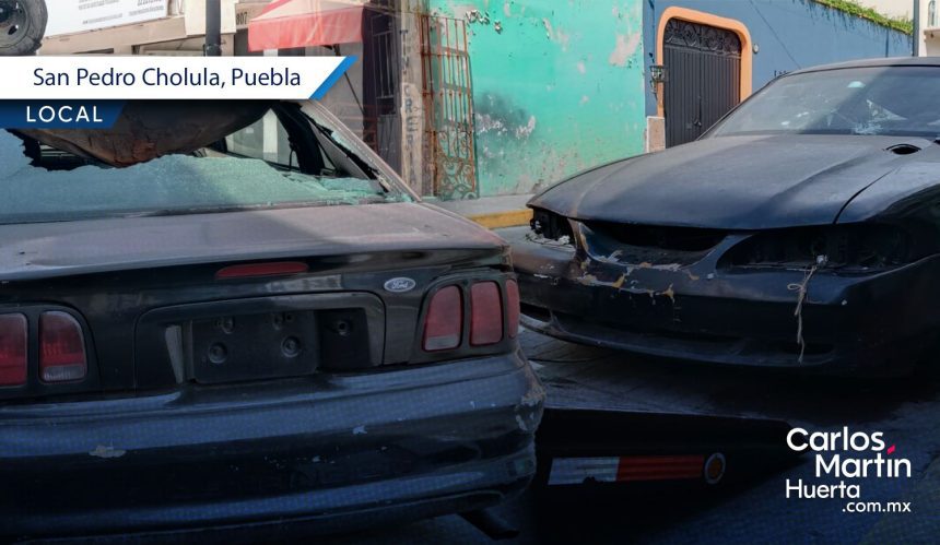 San Pedro Cholula retira vehículos abandonados para mejorar la seguridad y movilidad