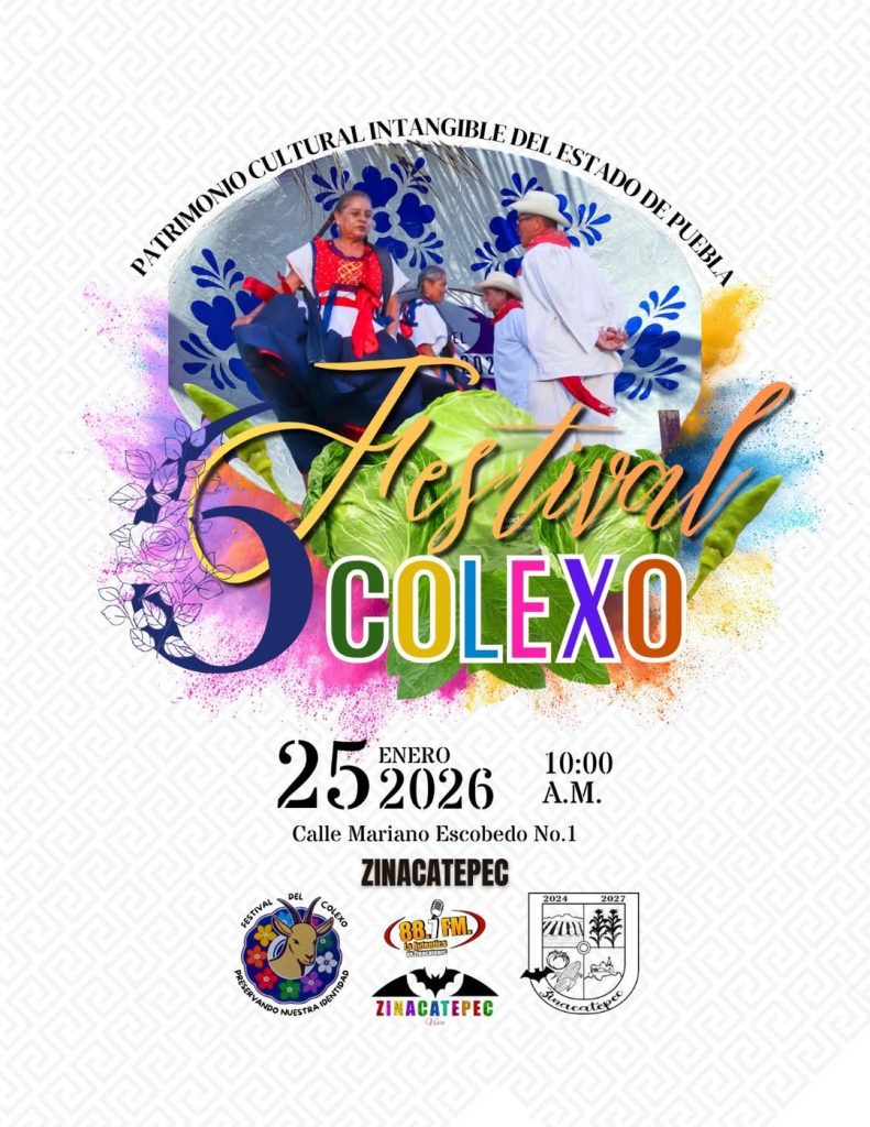 San Sebastián Zinacatepec se prepara para su Festival del Colexo 2026
