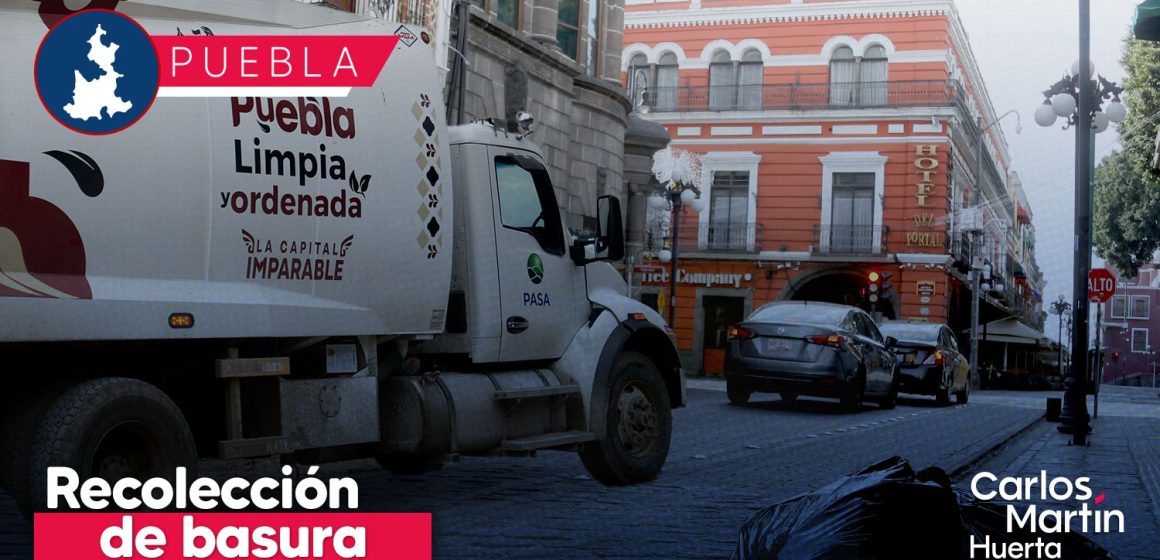 Servicio de recolección de basura en Puebla operará con normalidad este lunes 2 de febrero