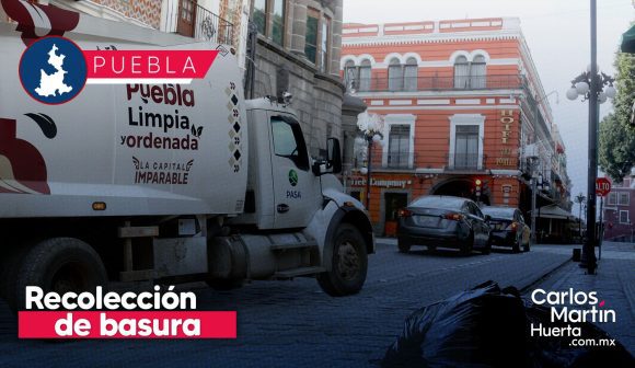 Servicio de recolección de basura en Puebla operará con normalidad este lunes 2 de febrero