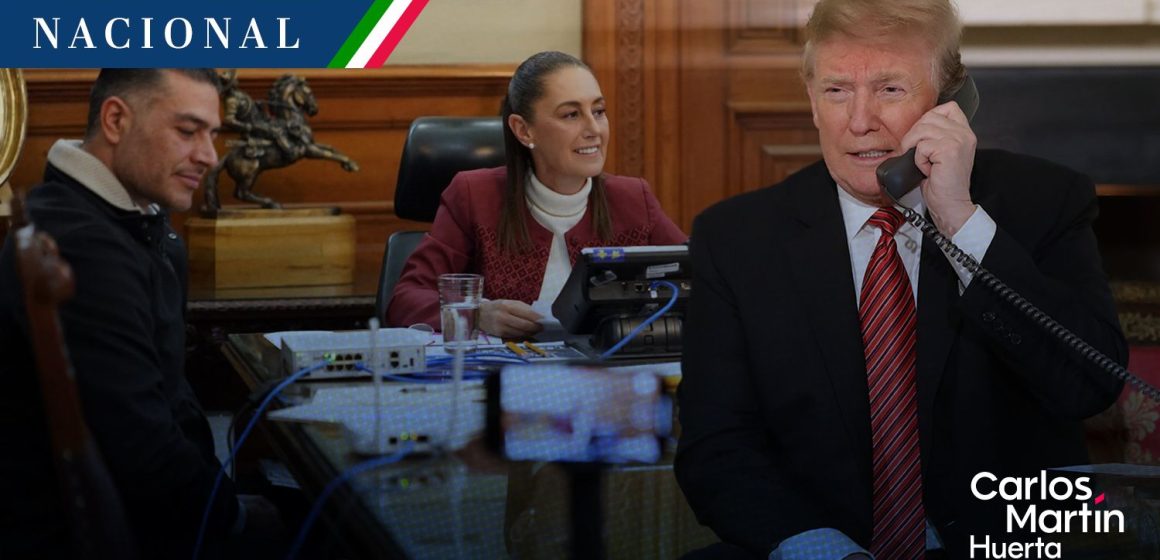 Sheinbaum y Trump sostienen “muy buena conversación” sobre seguridad, respeto a las soberanías y economía