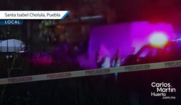 Sujetos armados asesinan a balazos a hombre en Santa Isabel Cholula