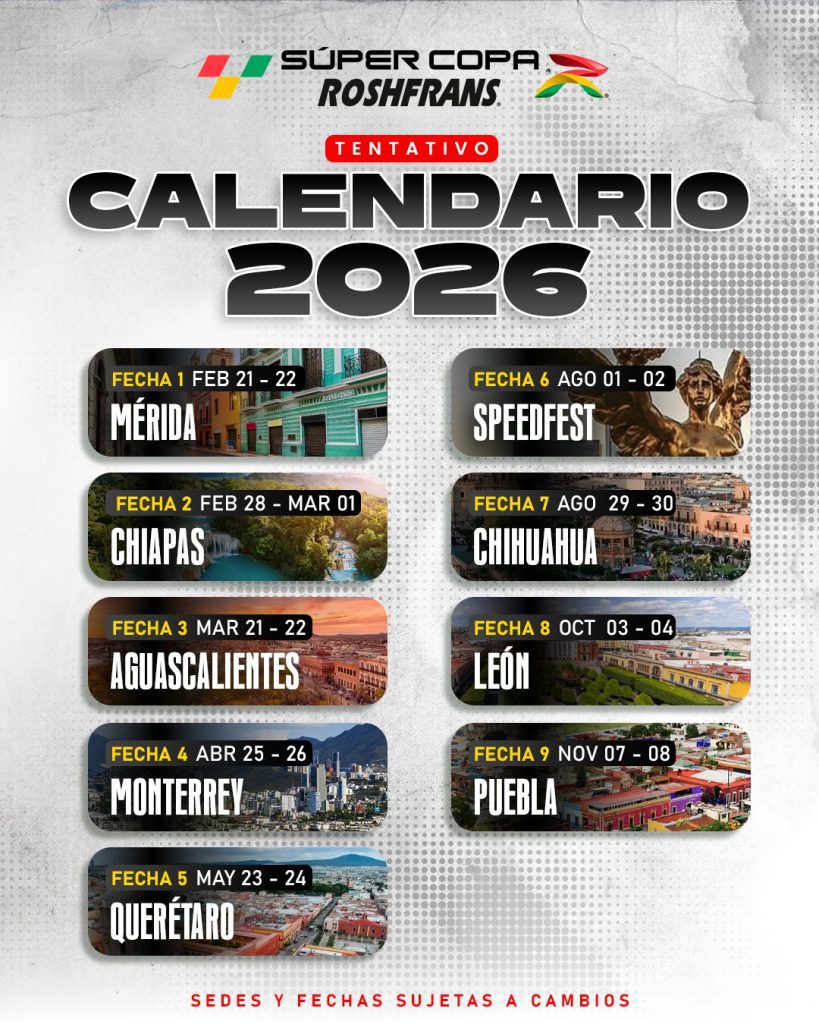 Súper Copa Roshfrans 2026: Presentan calendario tentativo con Puebla como sede final