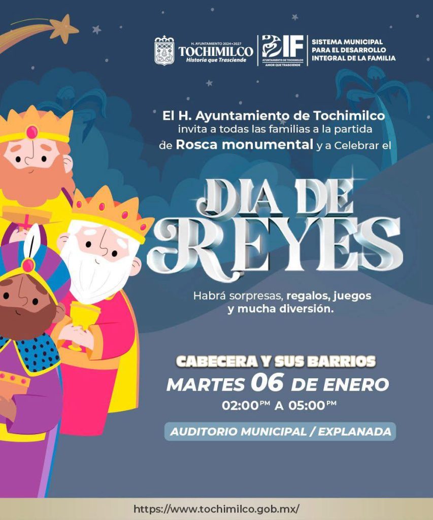 Tochimilco invita a su Rosca de Reyes monumental 2026