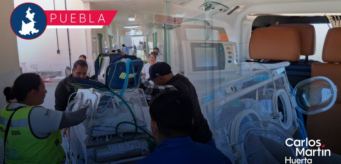 Traslado bebé ambulancia aérea Activan ambulancia aérea para traslado de emergencia de recién nacido en Puebla