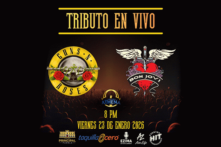 Tributo a Guns N' Roses y Bon Jovi llega a Puebla