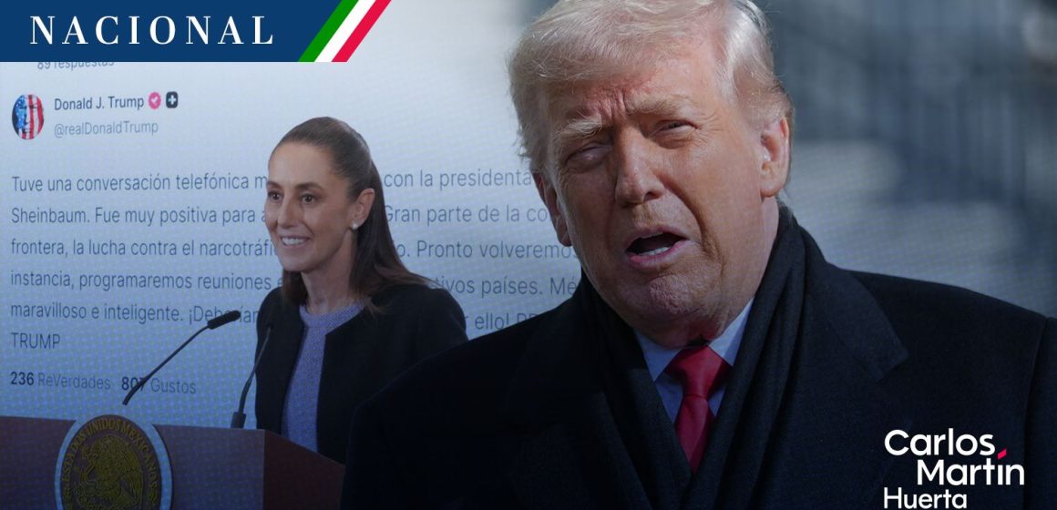 Trump - Sheinbaum - elogio Trump elogia a Sheinbaum tras llamada: “México tiene una líder maravillosa y muy inteligente”