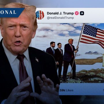 Trump imagen IA Groenlandia Trump utiliza IA para “anexionar” Groenlandia