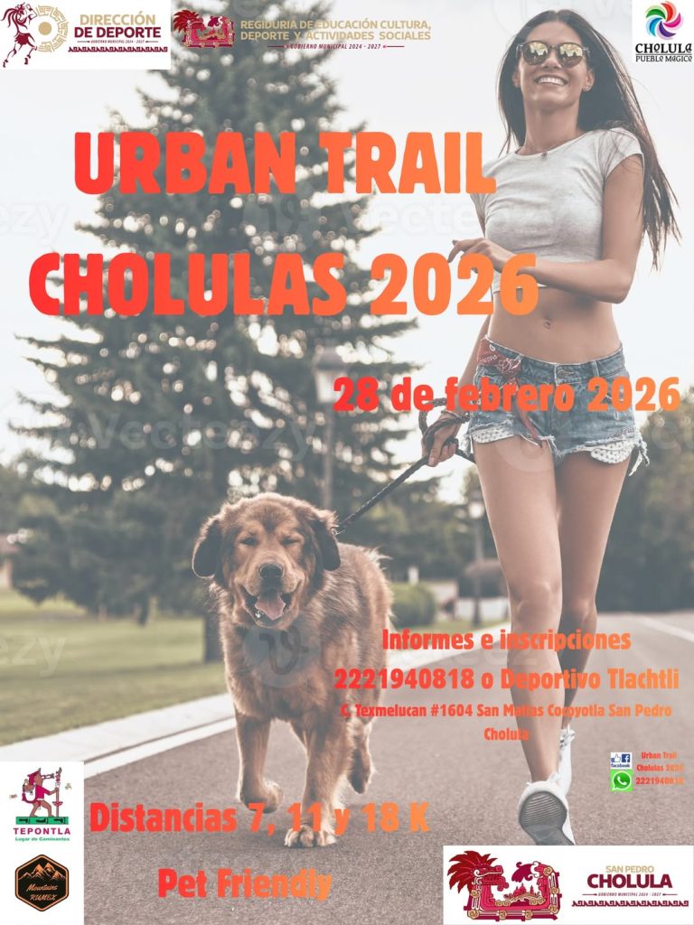 Urban Trail Cholulas 2026: Presentan la medalla y playera oficial de la carrera