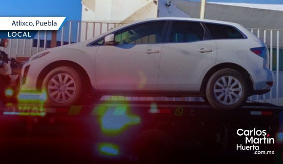 Vehículo robado es localizado en Atlixco tras reporte ciudadano
