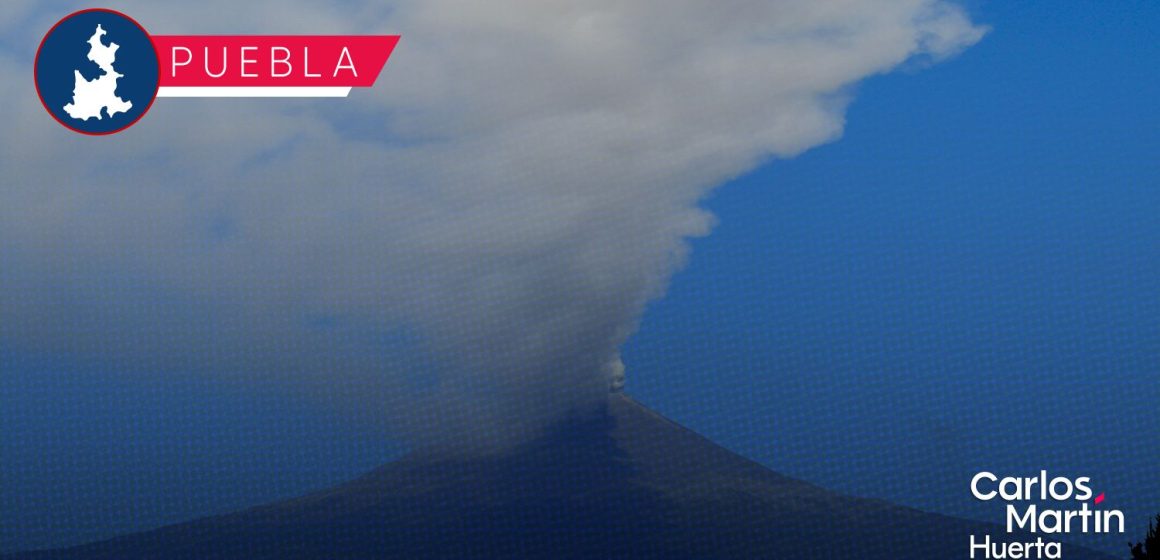 Popocatépetl registra tremor y exhalación de ceniza hacia Tochimilco