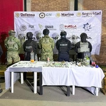 Fuerzas de seguridad realizan operativo en el penal de Puebla