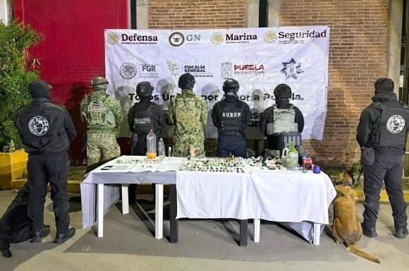 Fuerzas de seguridad realizan operativo en el penal de Puebla