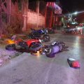 Accidente entre motociclistas deja dos lesionados en Izúcar de Matamoros