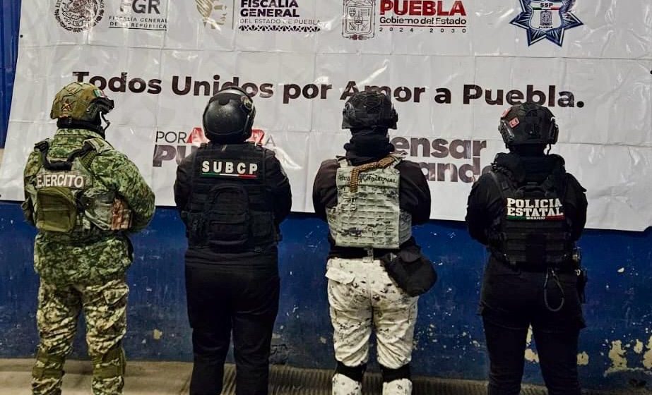 Operativo de seguridad en el penal femenil de Ciudad Serdán