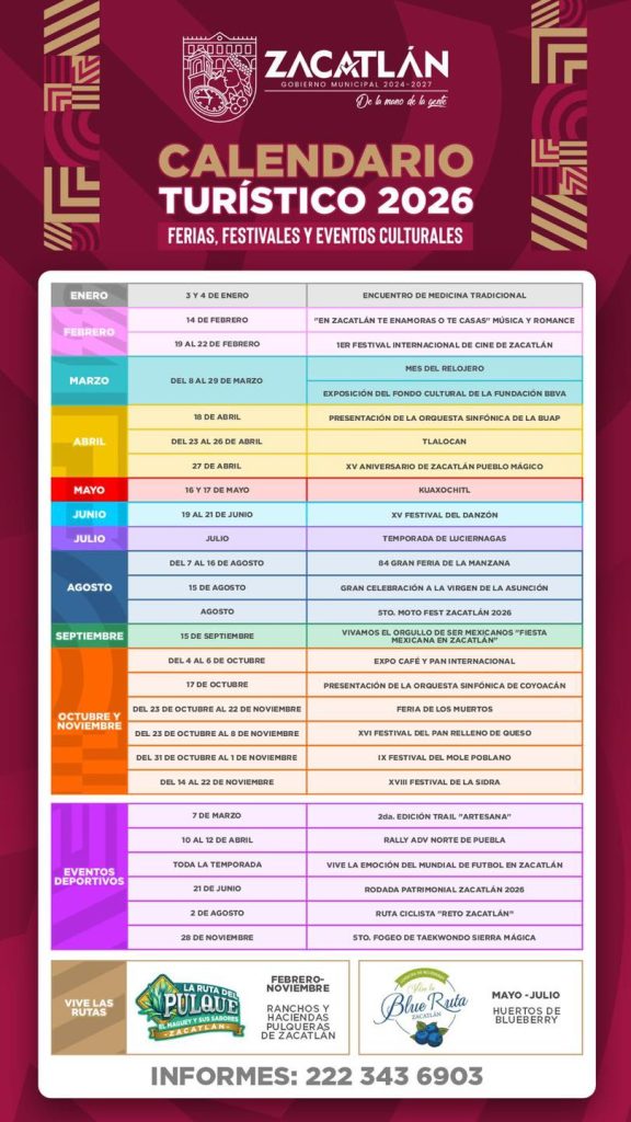 Zacatlán presenta su Agenda Turística 2026 1 Zacatlán presenta su Agenda Turística 2026