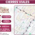 Cierres viales por Rosca de Reyes Monumental en el Centro Histórico de Puebla