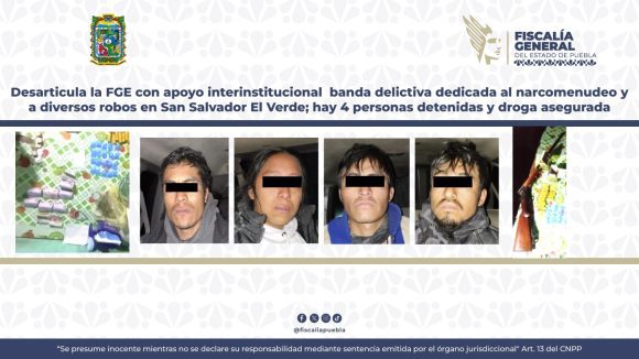 Caen 4 integrantes de banda criminal en San Salvador El Verde; utilizaban “casa de seguridad”