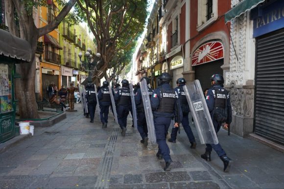 Puebla recupera su Centro Histórico: Gobierno municipal verifica retiro de vendedores ambulantes en 5 de Mayo