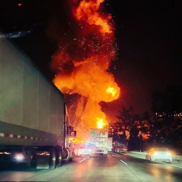 quéretaro Explosión de pipa con gas LP provoca cierre total de la autopista México-Querétaro