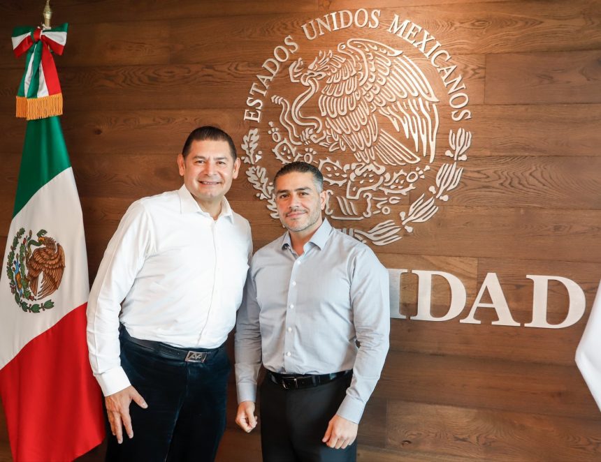 Armenta y García Harfuch coordinan acciones por la seguridad de Puebla