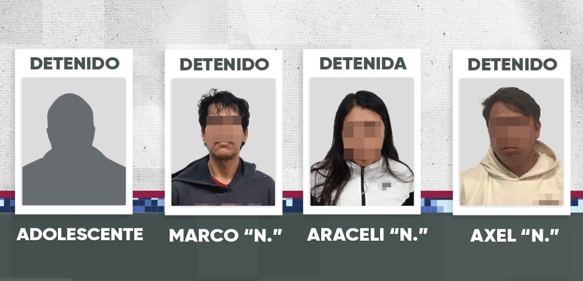 Desarticulan a banda dedicada al robo a transeúnte en Bosques de San Sebastián; hay cuatro detenidos