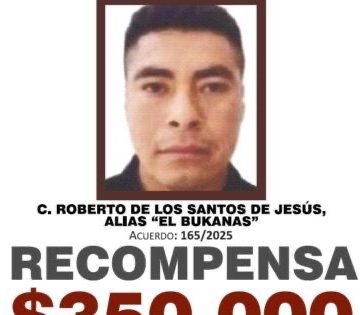 FGE Veracruz reactiva recompensa de 350 mil pesos por “El Bukanas”