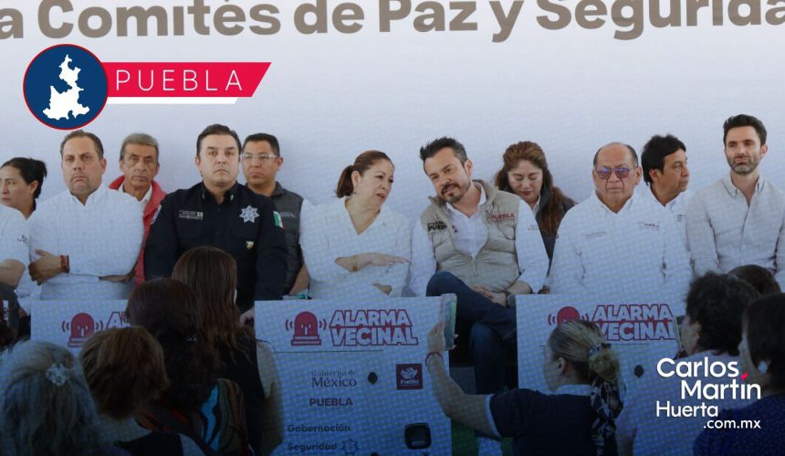 Alarmas vecinales se consolidan como estrategia eficaz de seguridad en Puebla