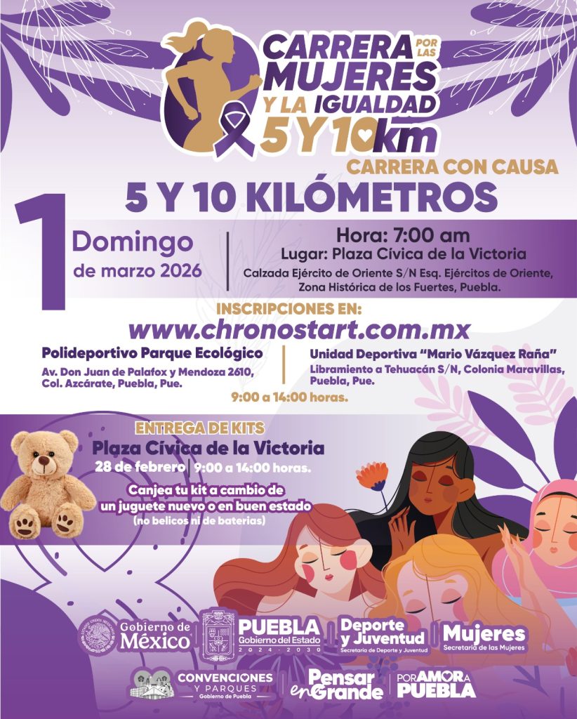 Anuncian la Carrera por las Mujeres y la Igualdad 2026 2 Anuncian la Carrera por las Mujeres y la Igualdad 2026 3