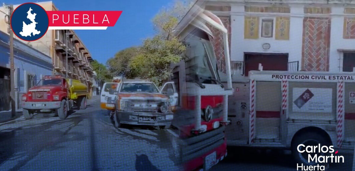 Portada Bomberos sofocan incendio en casona del Centro Histórico de Puebla; investigan causas CMH Bomberos sofocan incendio en casona del Centro Histórico de Puebla; investigan causas