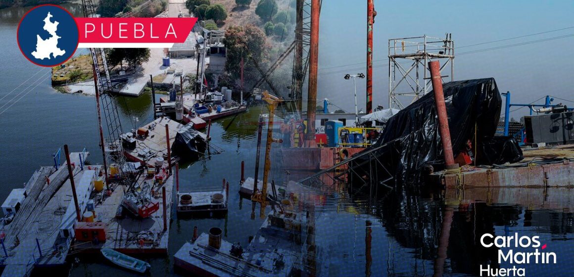 Cae grúa en construcción del puente de La Panga; no hay heridos ni daños estructurales