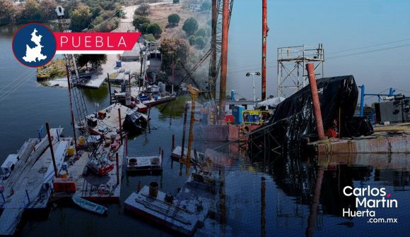 Cae grúa en construcción del puente de La Panga; no hay heridos ni daños estructurales