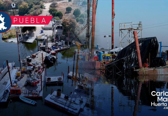 Cae grúa en construcción del puente de La Panga; no hay heridos ni daños estructurales