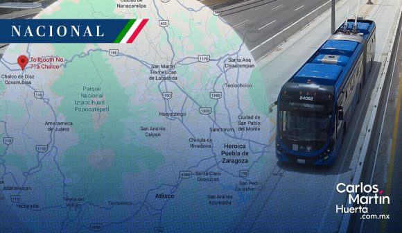 Habrá cierre en la autopista México-Puebla por obras del Trolebús
