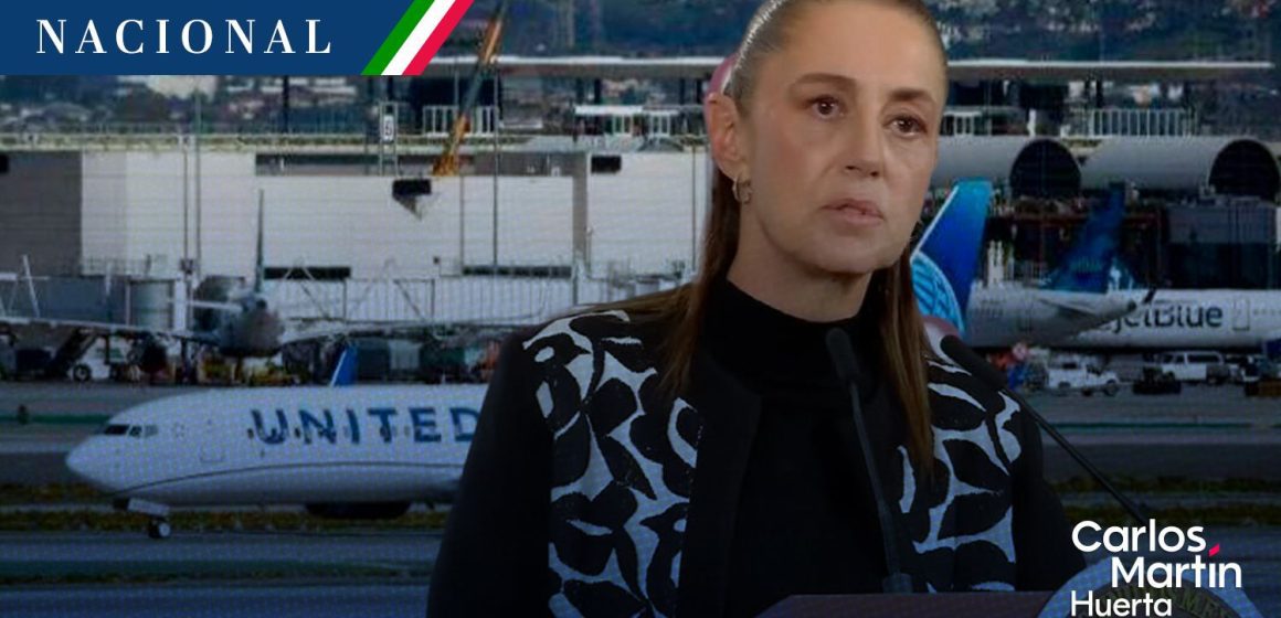 Sheinbaum reacciona al cierre del espacio aéreo de El Paso
