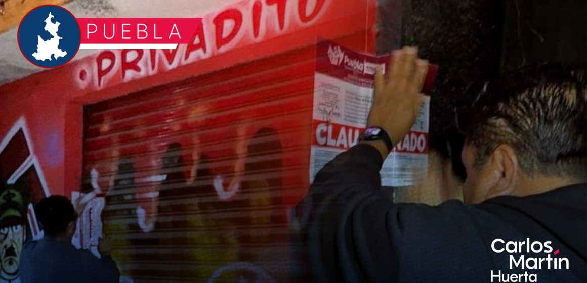 Clausuran cinco bares en Puebla por venta ilegal de alcohol