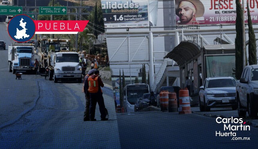 Continúan cierres viales en el Bulevar Atlixco por obras de rehabilitación