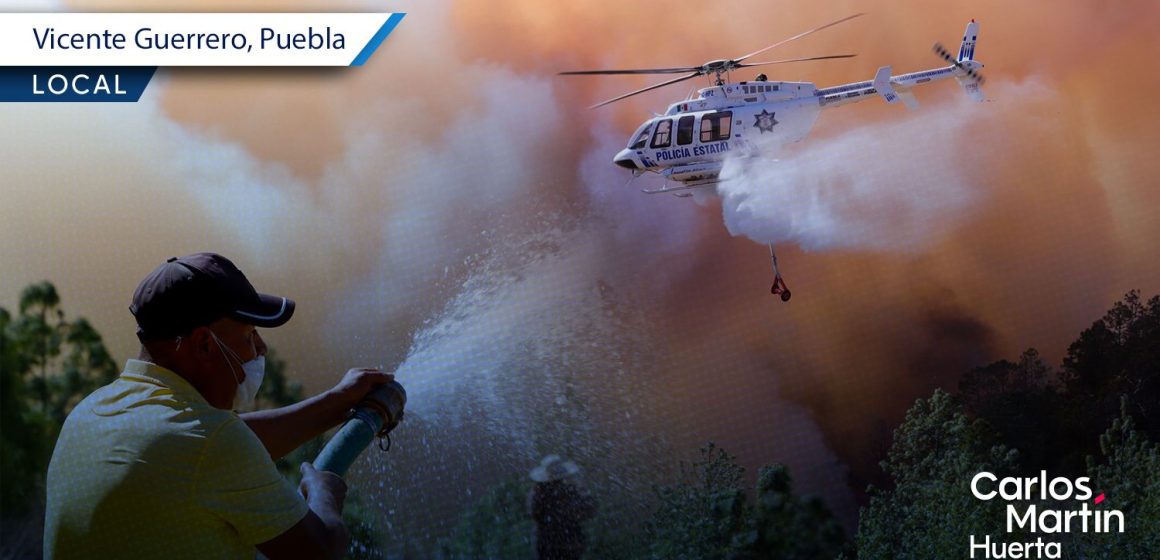 Controlado el incendio en Vicente Guerrero, está liquidado al 90 por ciento: Protección Civil