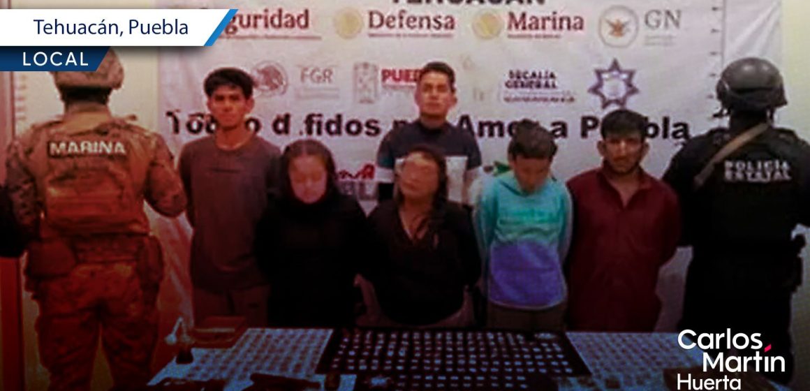 Decomisan más de 350 envoltorios de droga en Tehuacán; hay cuatro detenidos
