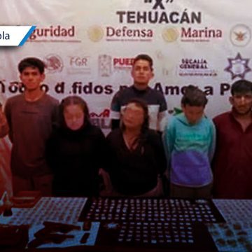 Decomisan más de 350 envoltorios de droga en Tehuacán; hay cuatro detenidos