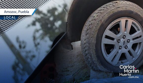 Denuncian ponchallantas y sujetos que avientan piedras a vehículos en la carretera Amozoc-Teziutlán