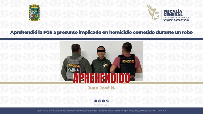 Detienen a tercer implicado en homicidio y robo en Campestre Mayorazgo
