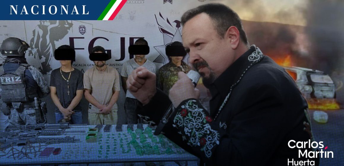 Detienen a cuatro personas tras enfrentamiento cerca de propiedad de Pepe Aguilar 