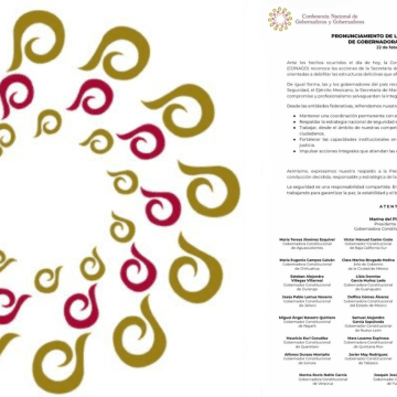 CONAGO respalda acciones de seguridad federal y reafirma coordinación con el Gobierno de México