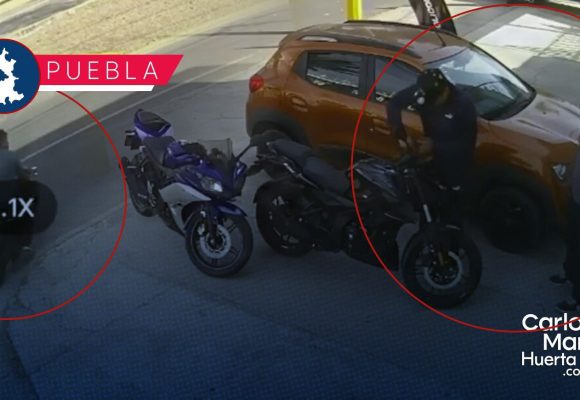 En segundos, roban motocicleta en el Boulevard Hermanos Serdán