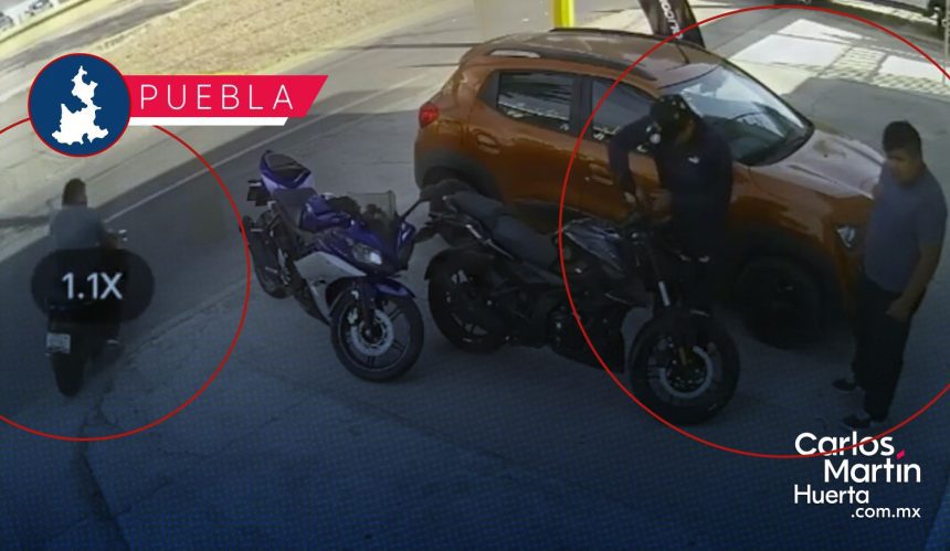 En segundos, roban motocicleta en el Boulevard Hermanos Serdán