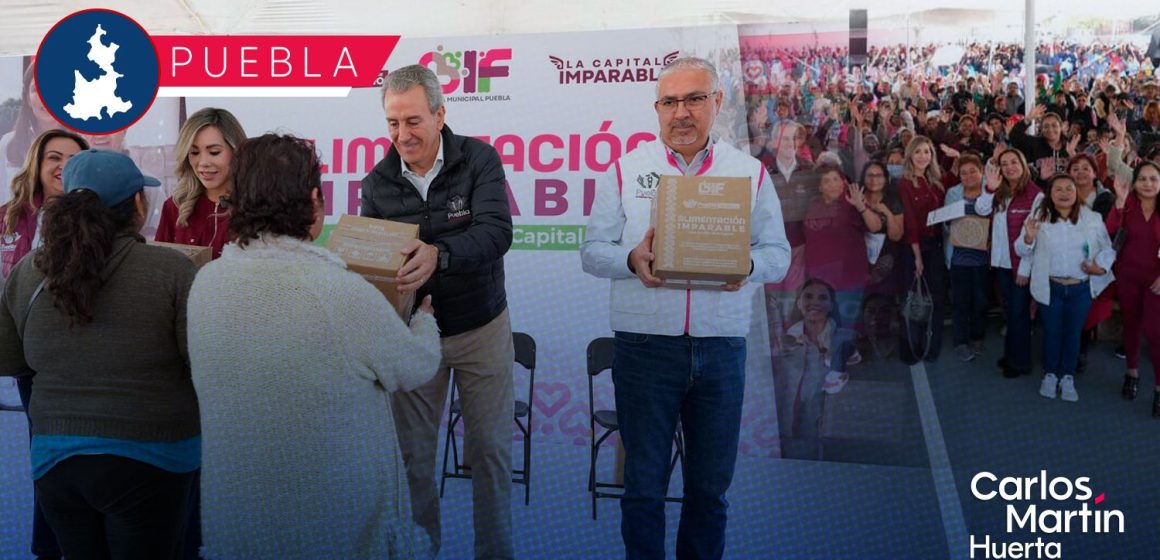 Entrega Puebla capital más de 9 mil despensas en la Laguna de Chapulco Entrega Puebla capital más de 9 mil despensas en la Laguna de Chapulco
