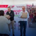 Entrega Puebla capital más de 9 mil despensas en la Laguna de Chapulco